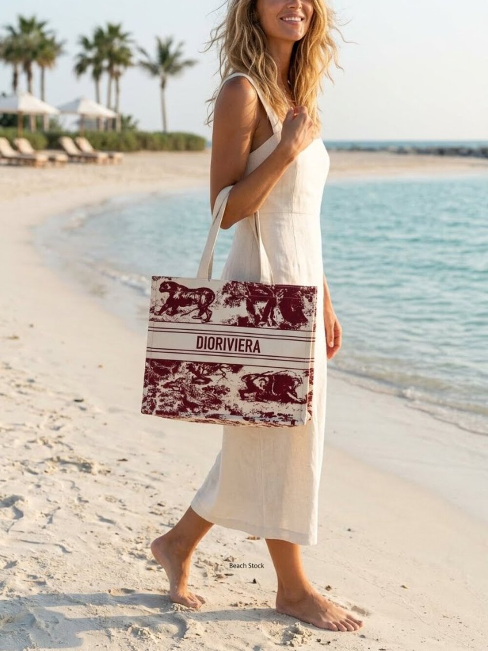 Christian Dior VIP Novelty Tote Bag Dioriviera Tote Red